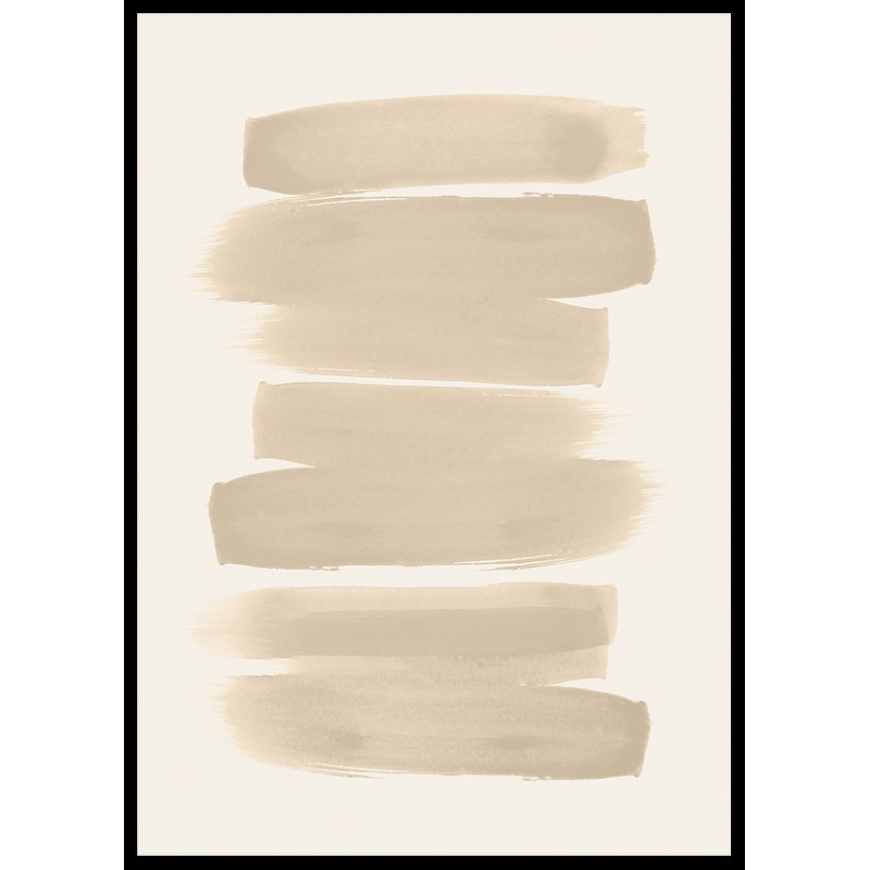 Poster Gallerix Beige Brushwork