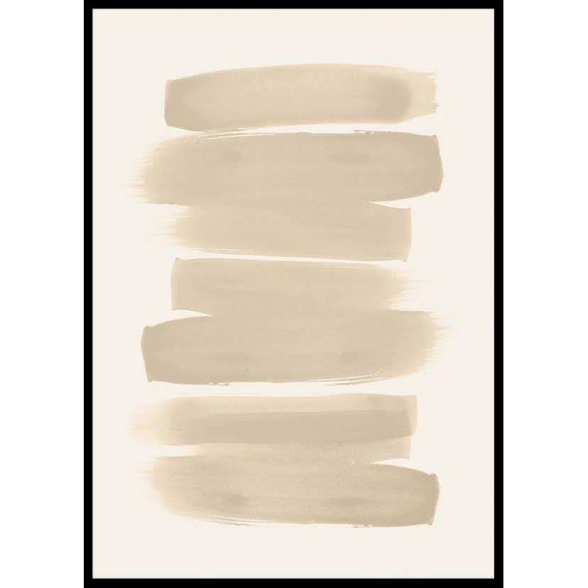 Poster Gallerix Beige Brushwork