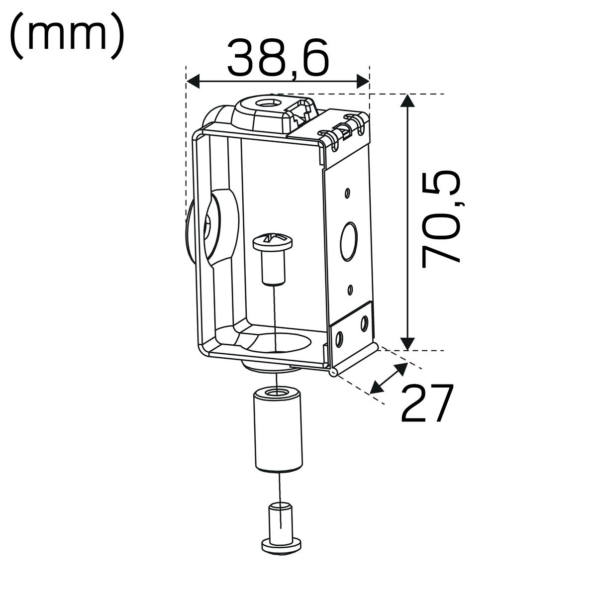Fäste Hide-a-lite Canalis KBA 2-pack