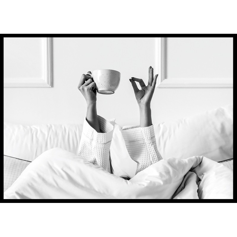 Poster Gallerix Morning Zen Coffee In Bed