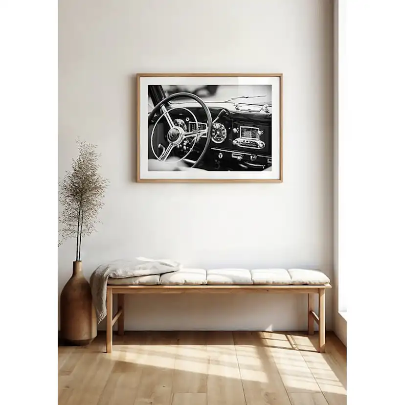 Poster Gallerix Monochrome Classic Car