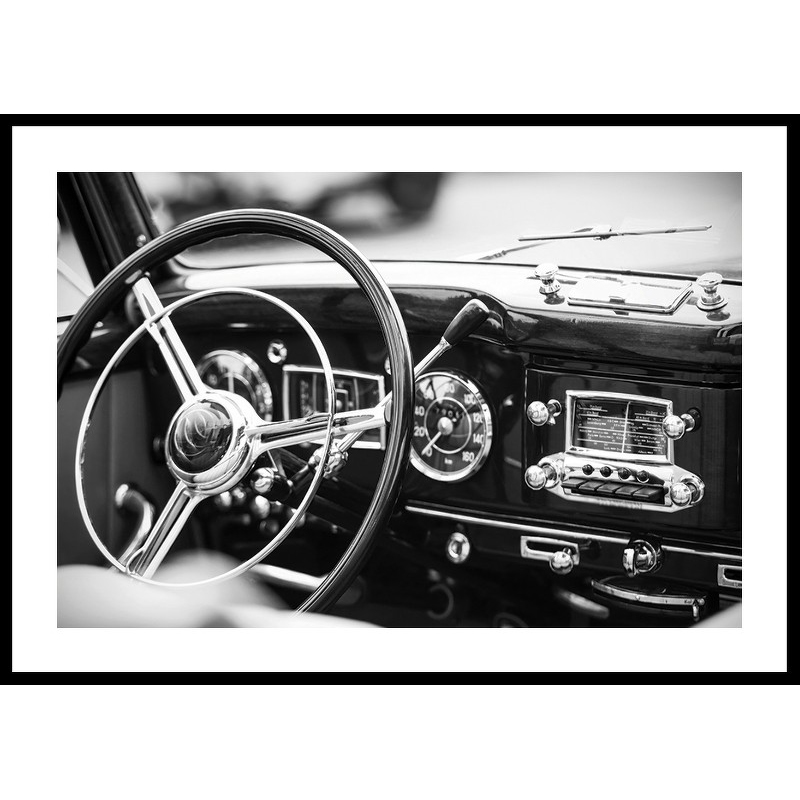Poster Gallerix Monochrome Classic Car