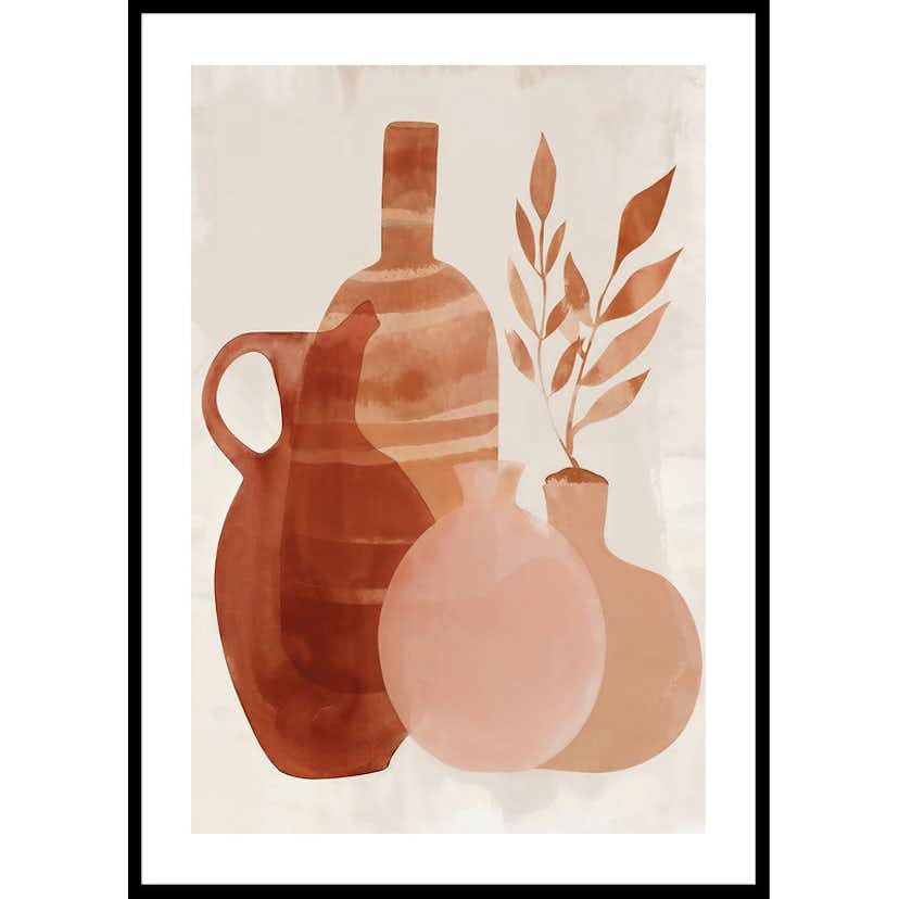 Poster Gallerix Clay Rustic Vases