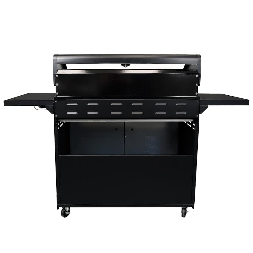 Gasolgrill Kobe 6+1 Brännare Svart Med Gaslock