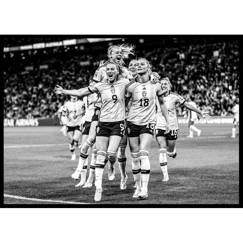 Poster Gallerix Fotbolls-VM Australien 2023 B&W