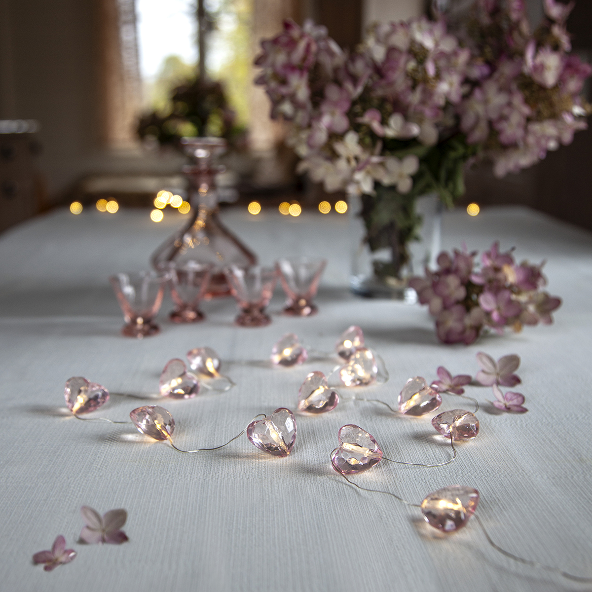 Ljusslinga Star Trading Valentine LED Batteridriven