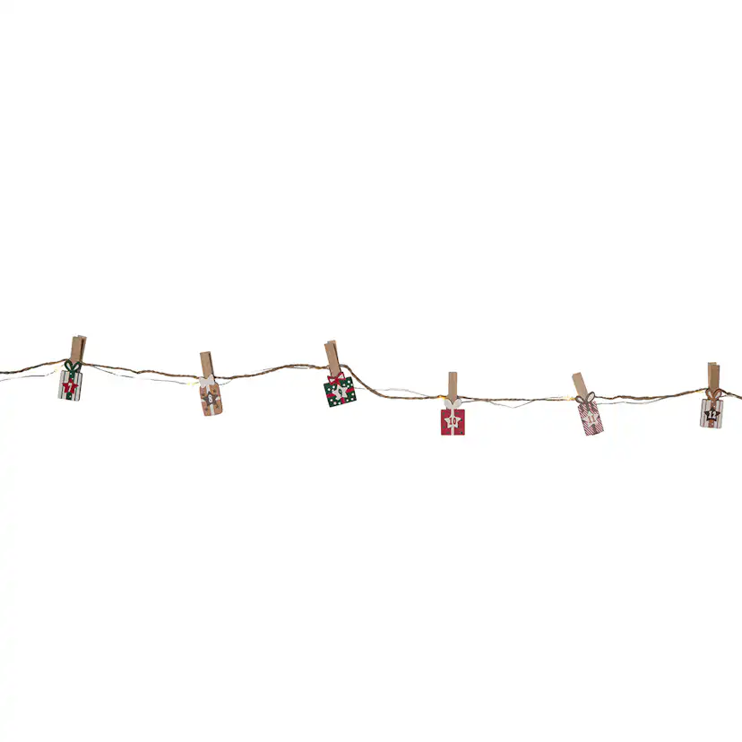 Ljusslinga Star Trading Clippy Advent LED Batteridriven