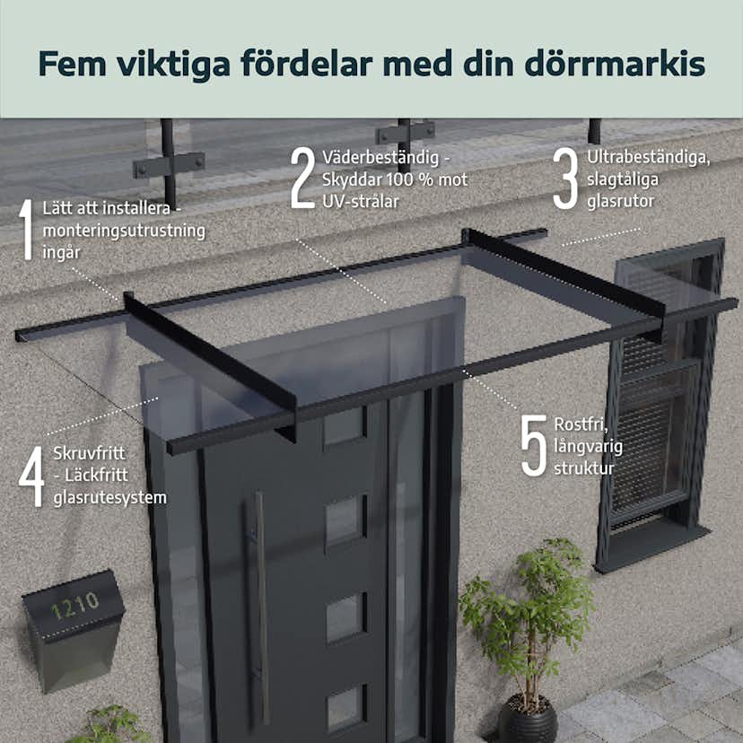 Entrétak Canopia by Palram Bordeaux Klar