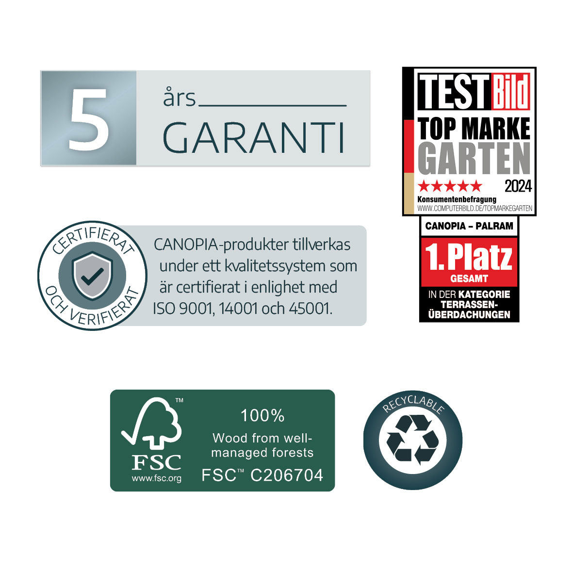 Växthus Canopia by Palram Harmony  4,6 m²