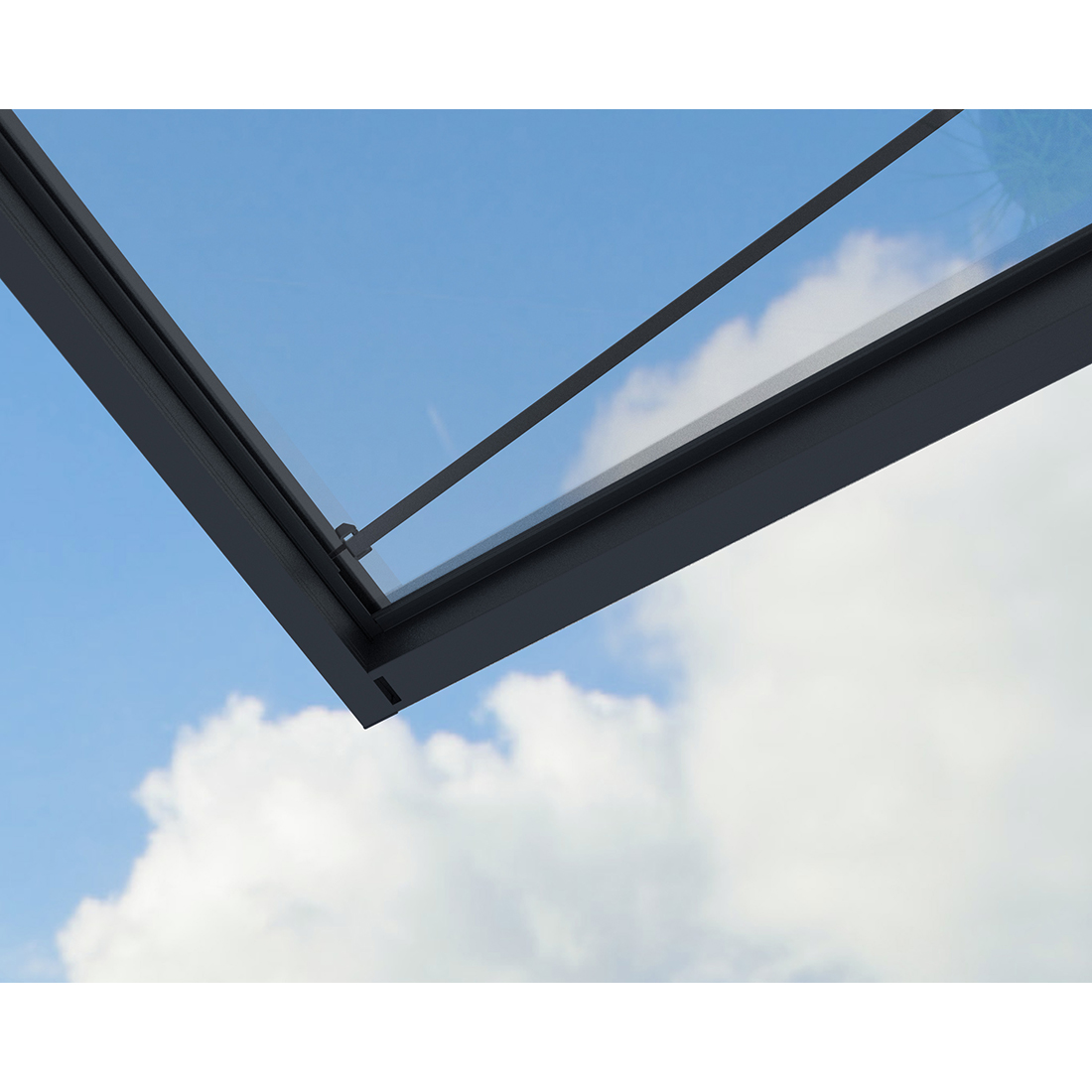 Entrétak Canopia by Palram Sophia XL Grå Klar 1,4 X 9 m