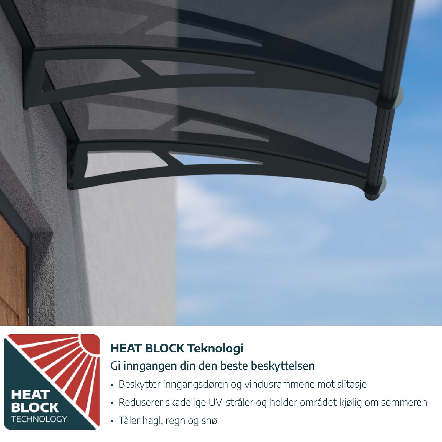 Entrétak Canopia by Palram Herald Klar 1,4 X 8,9 m