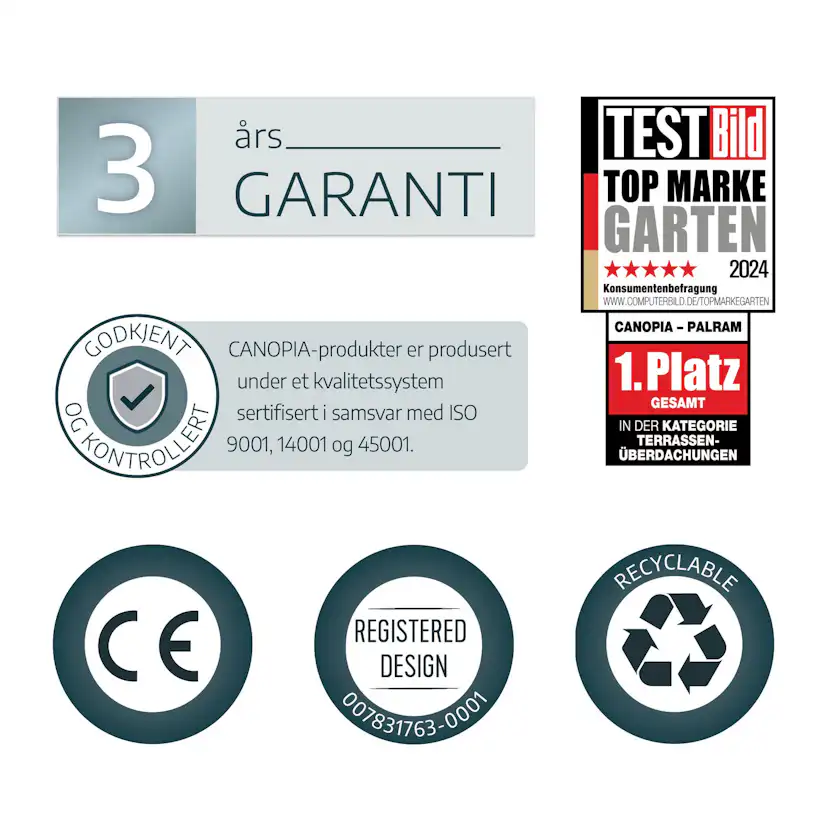 Entrétak Canopia by Palram Bordeaux 1,4 X 8,9 m