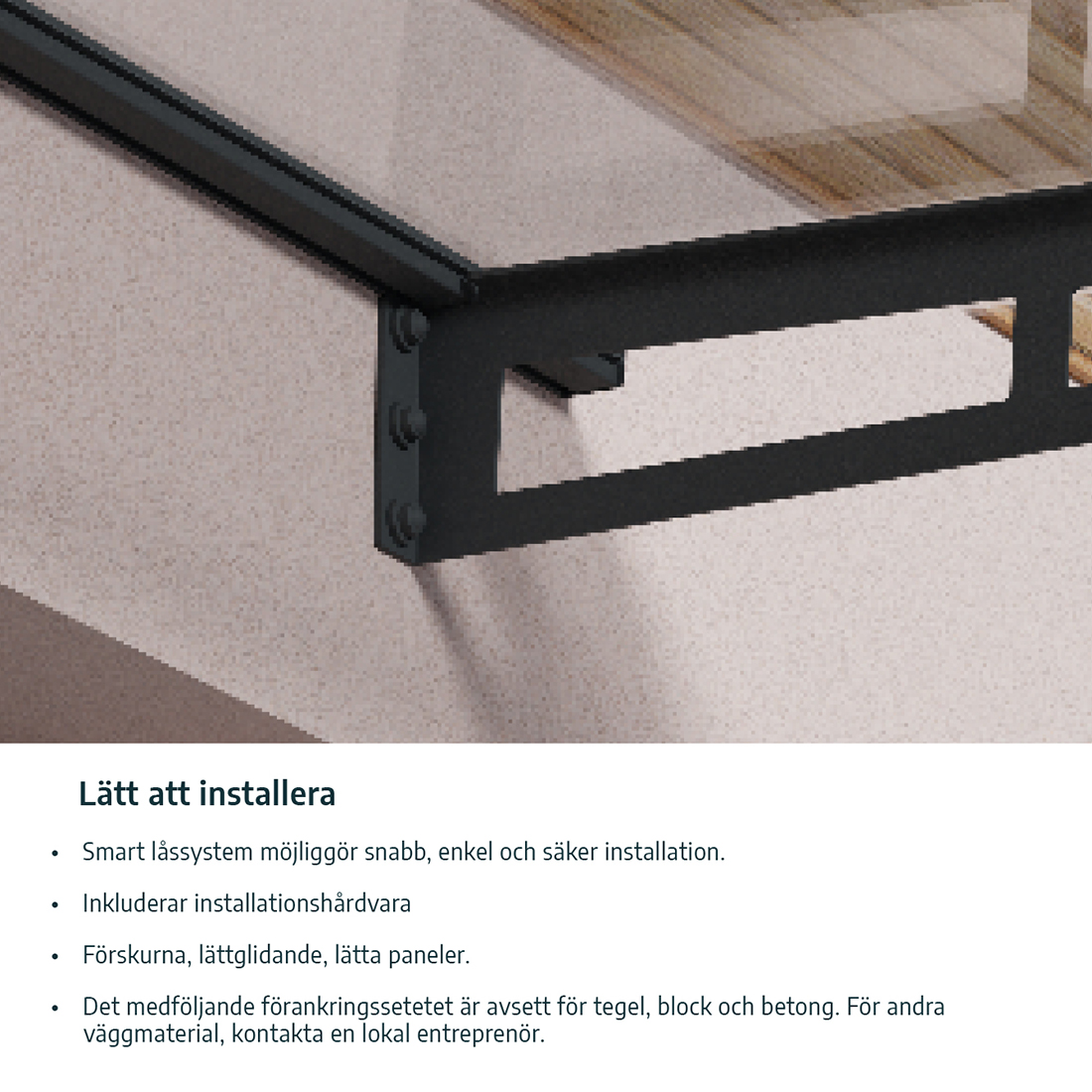 Entrétak Canopia by Palram Sophia XL Grå Klar 1,4 X 6 m