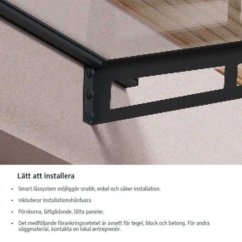 Entrétak Canopia by Palram Sophia XL Grå Klar 1,4 X 7 m