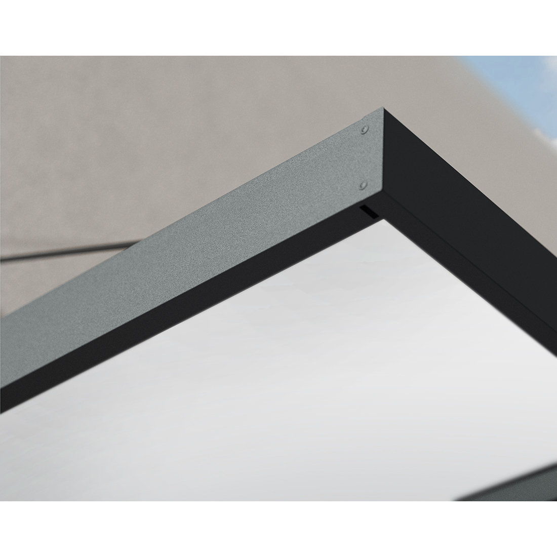 Entrétak Canopia by Palram Sophia XL Grå Klar 1,4 X 8 m