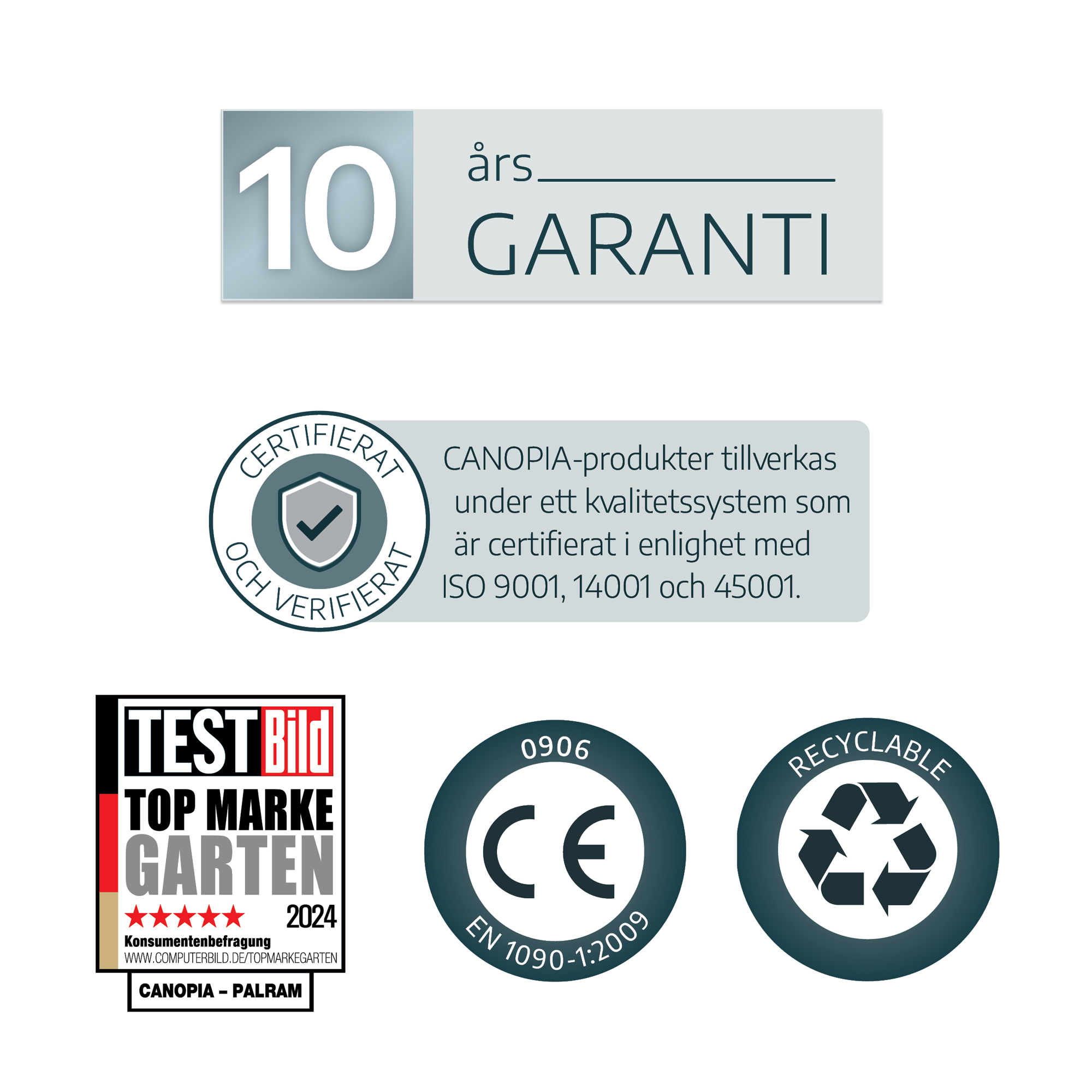 Canopia Oslo Carport i Metall Dubbel i Metall Svart