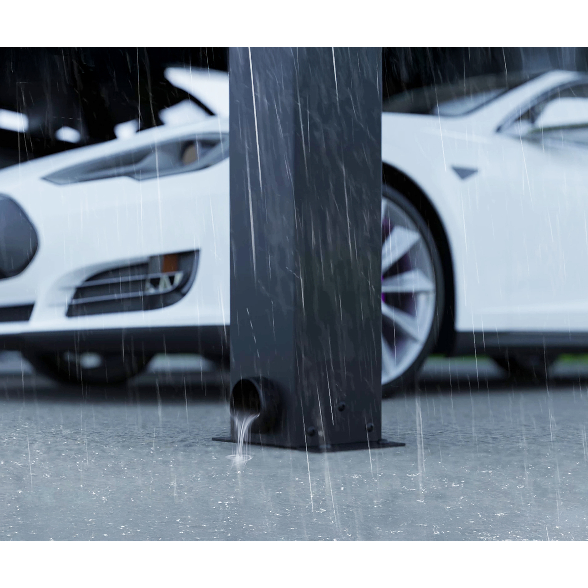 Canopia Oslo Carport i Metall Dubbel i Metall Svart