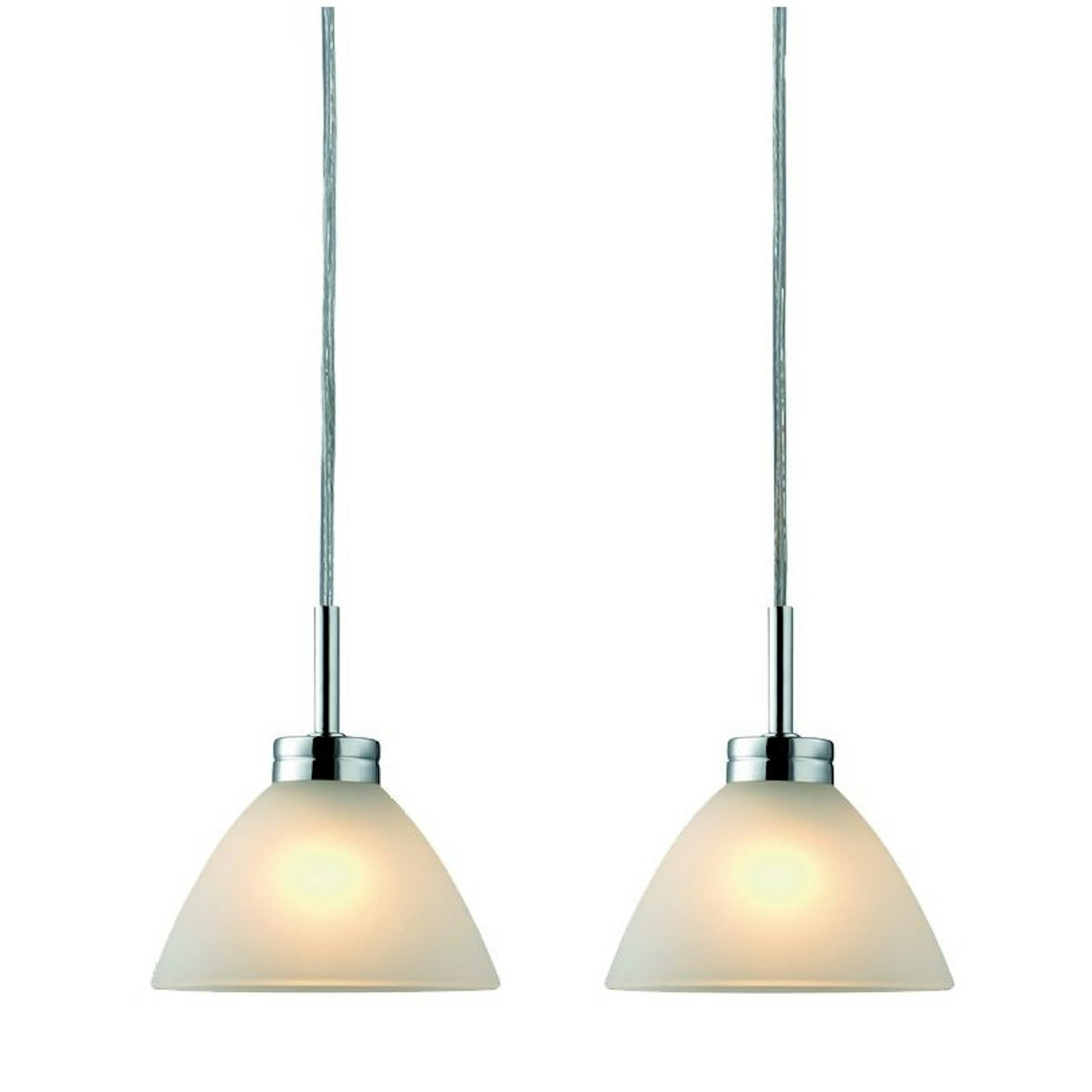 Taklampa Halo Design Arc 2L Opalglas/Krom