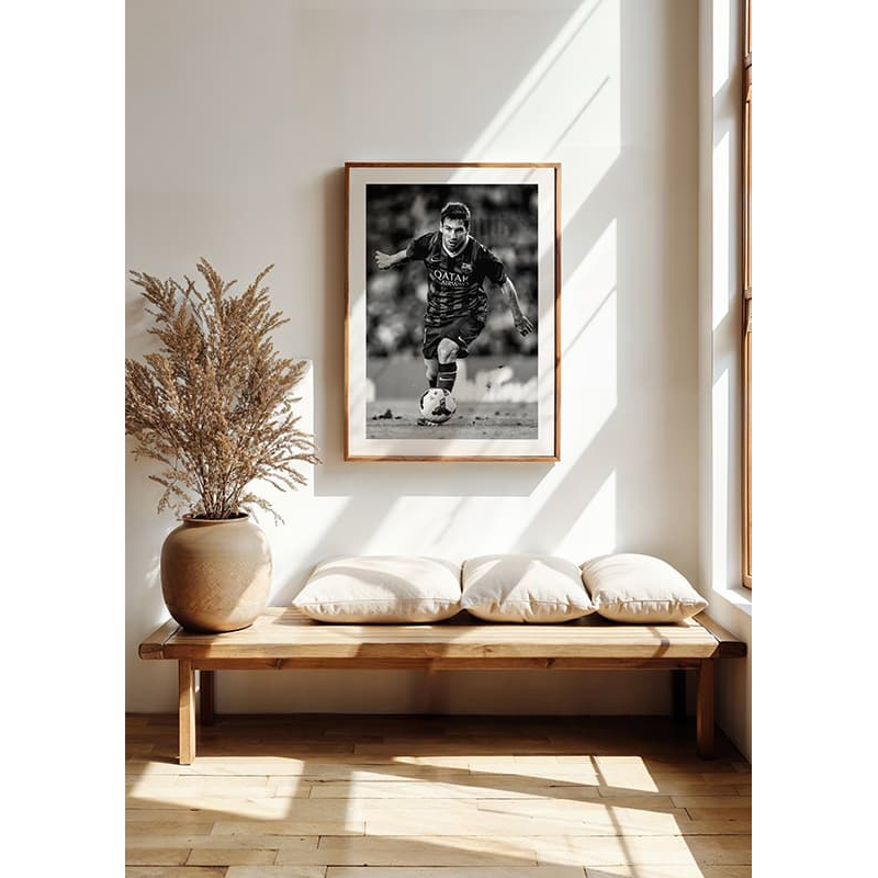 Poster Gallerix Lionel Messi FC Barcelona 2013 B&W No2