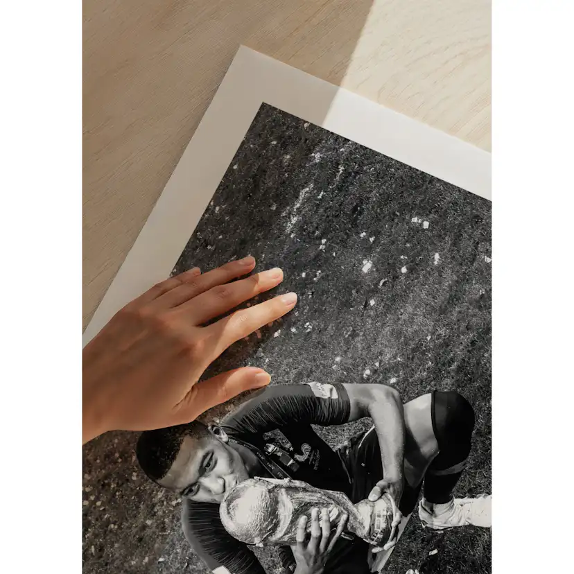 Poster Gallerix Kylian Mbappé World Cup 2018 B&W