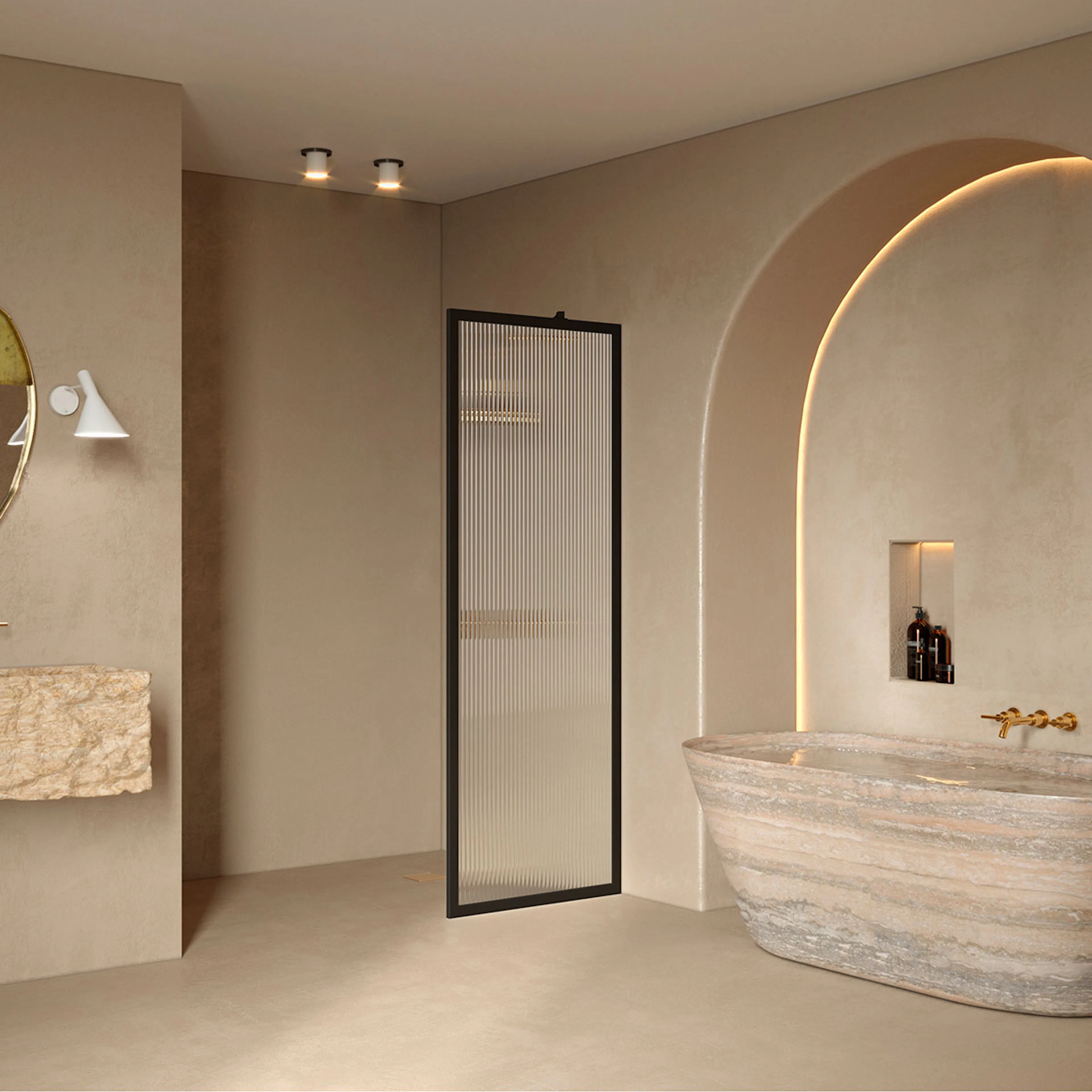 Duschvägg Hietakari Bläk 731 New York Fast