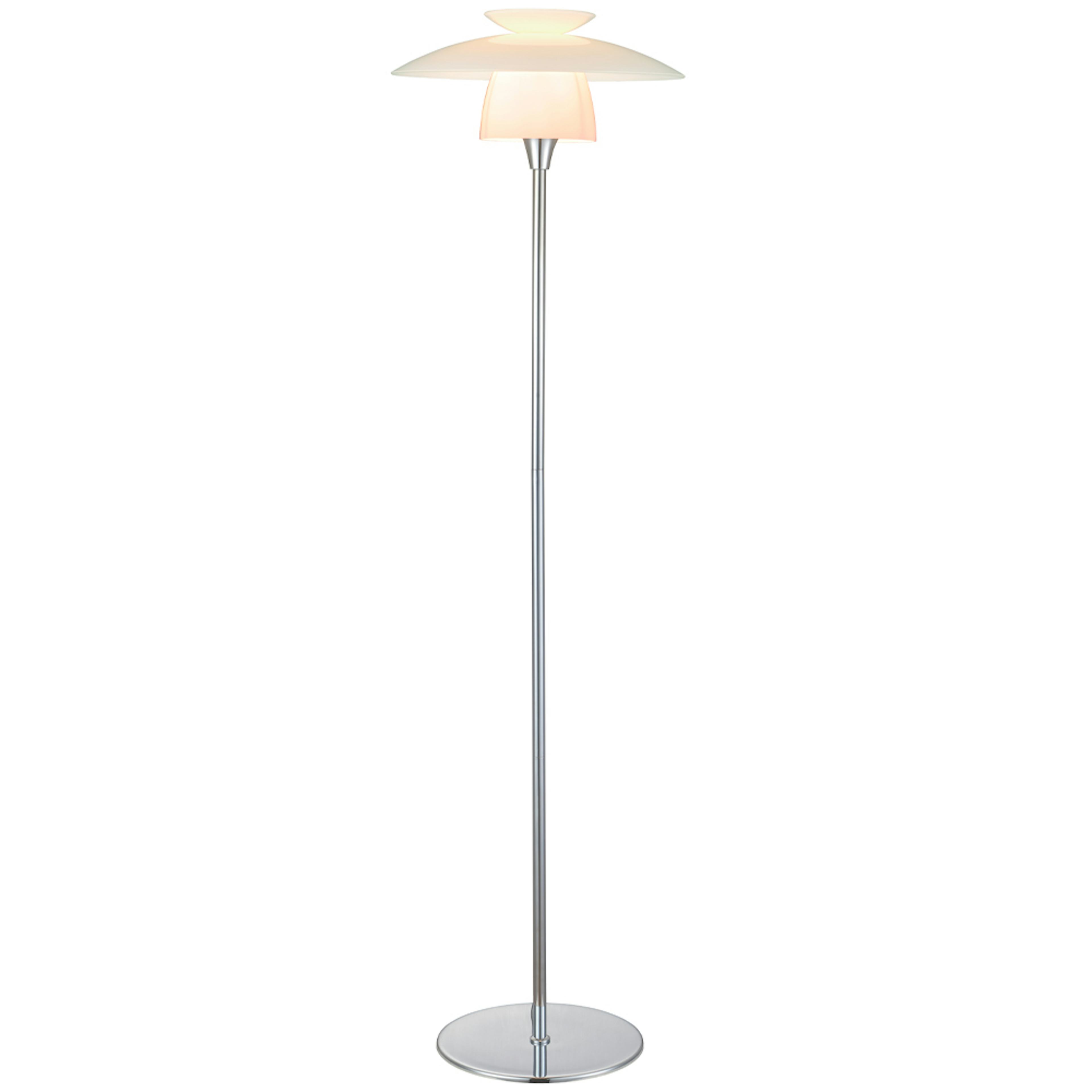Golvlampa Halo Design Scandinavia Ø40 cm Opal/Krom