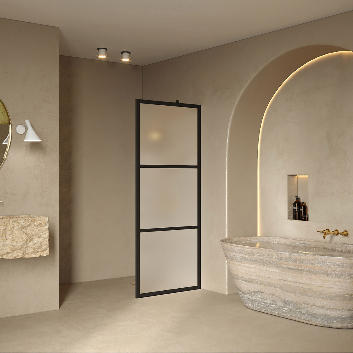 Duschvägg Hietakari Bläk 734 Tokyo Fast