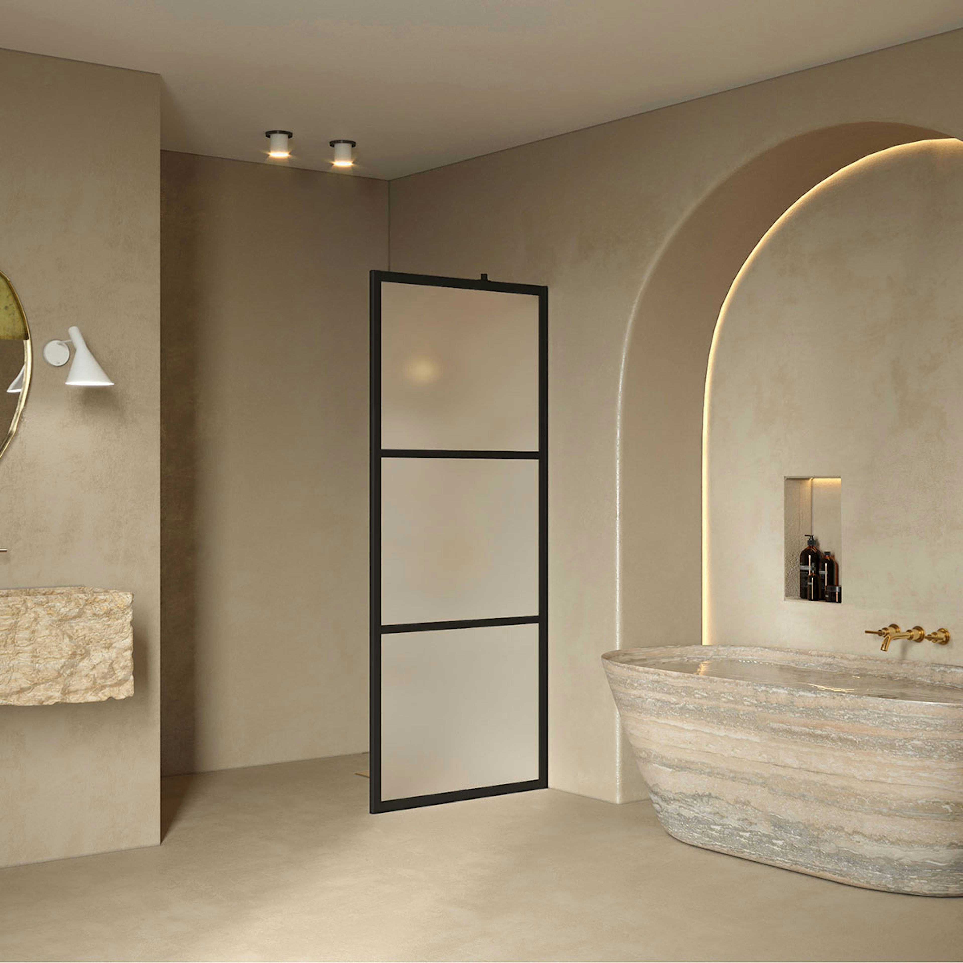 Duschvägg Hietakari Bläk 734 Tokyo Fast