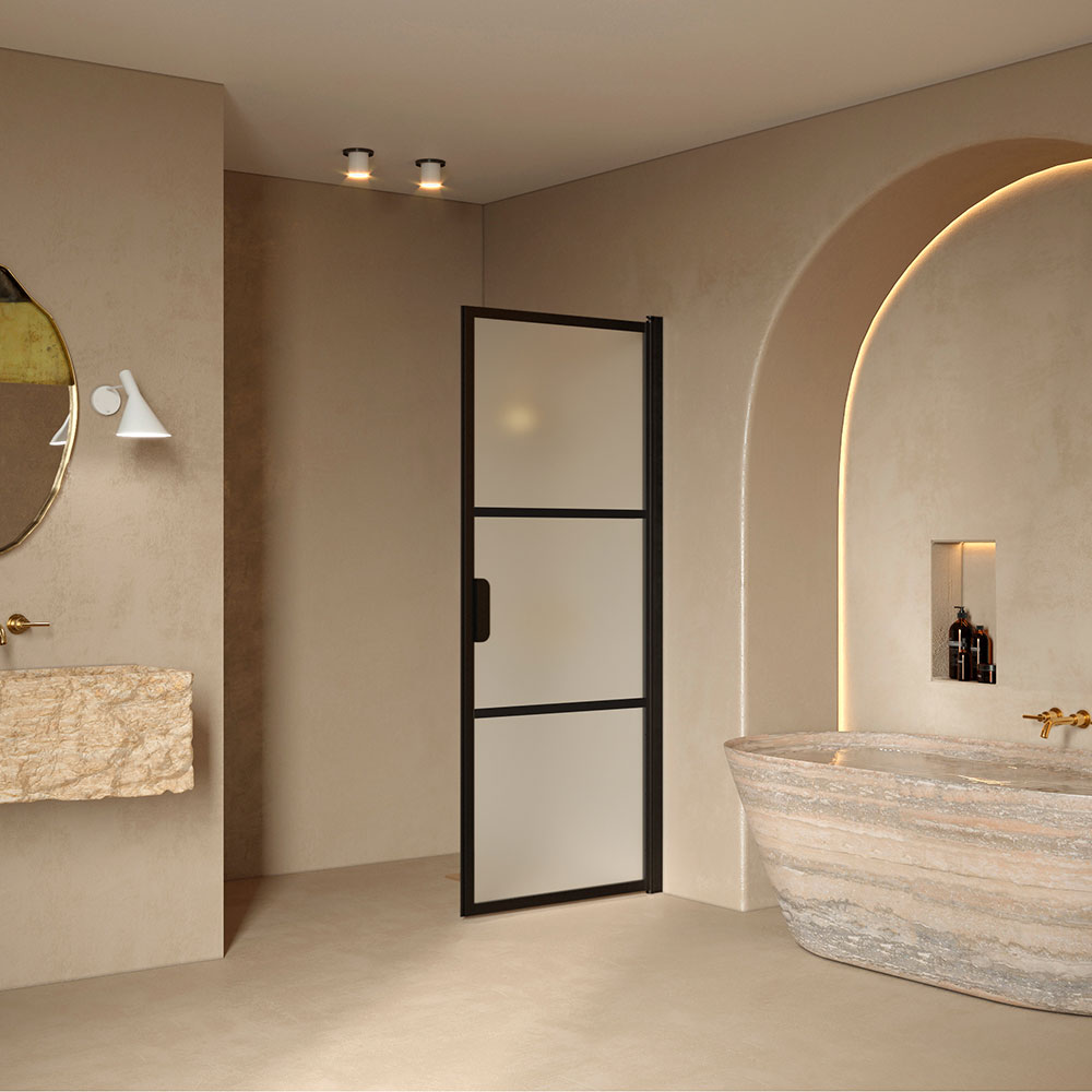 Duschdörr Hietakari Bläk 735 Tokyo Vändbar