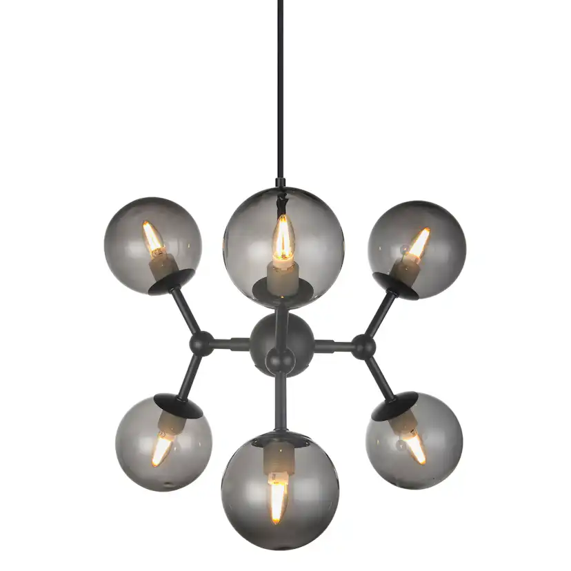 Taklampa Halo Design Atom Chandelier 6L G9