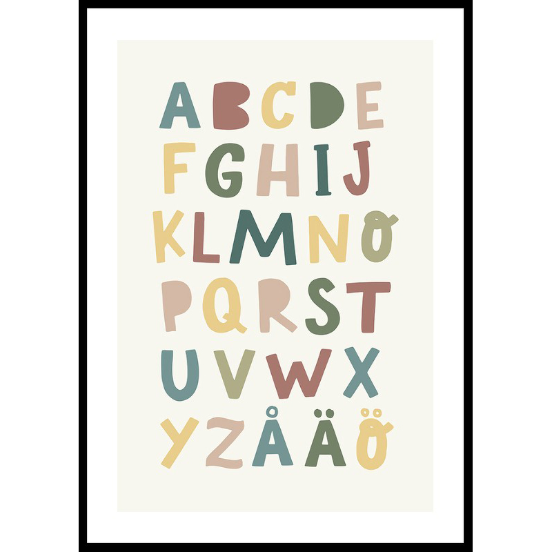Poster Gallerix Barnens Alfabet No1