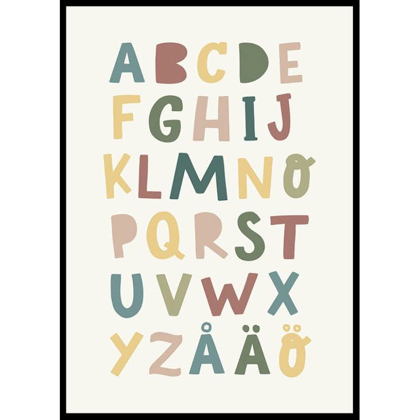Poster Gallerix Barnens Alfabet No1