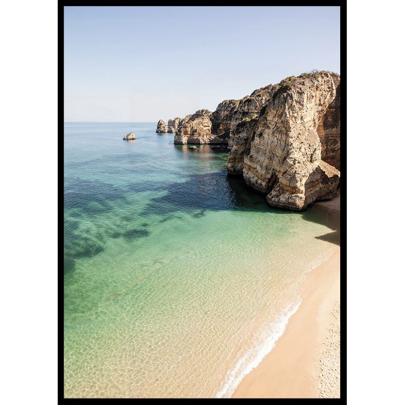 Poster Gallerix Crystal Waters By The Cliffs