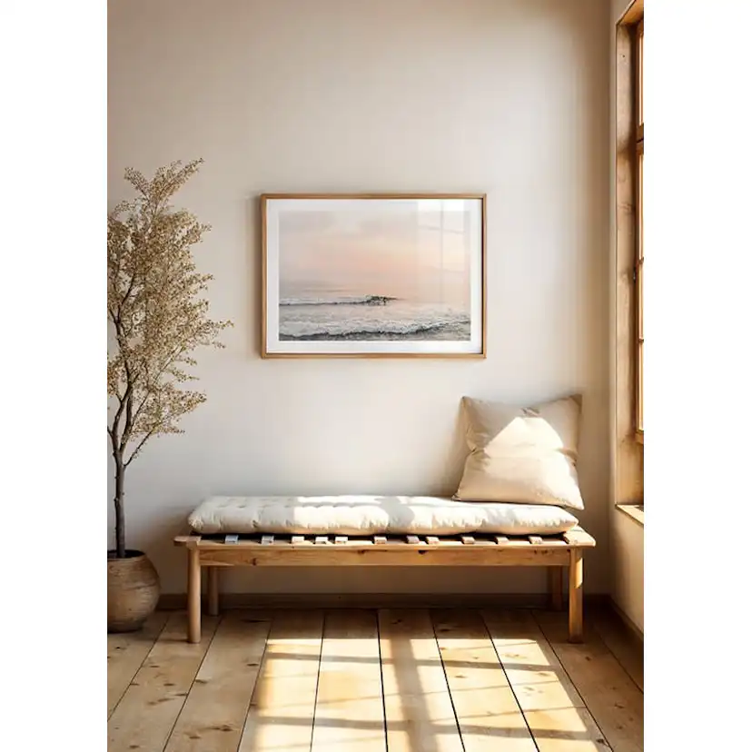 Poster Gallerix Solitary Surfer Sunset