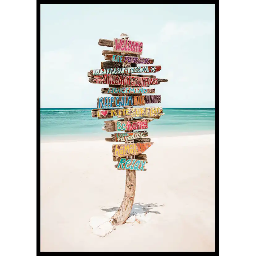 Poster Gallerix Paradise Point Signpost