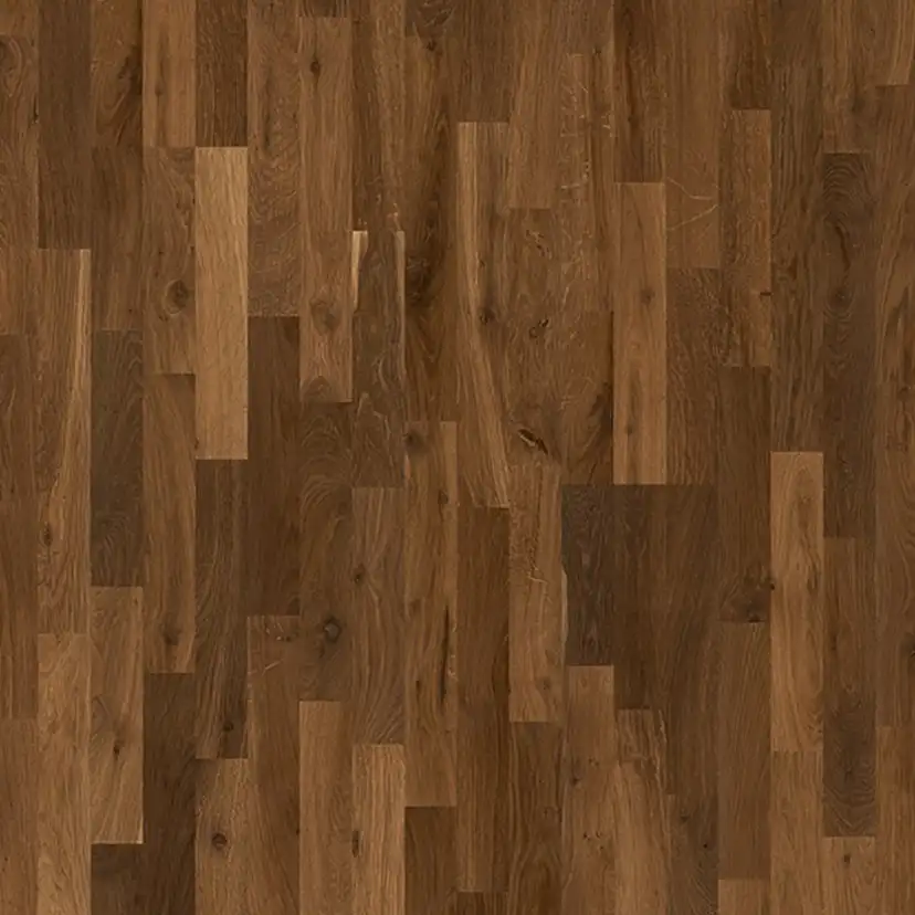 Parkettgolv Berg & Berg Ek L Lappland Dark Borstad Naturolja 3-Stav