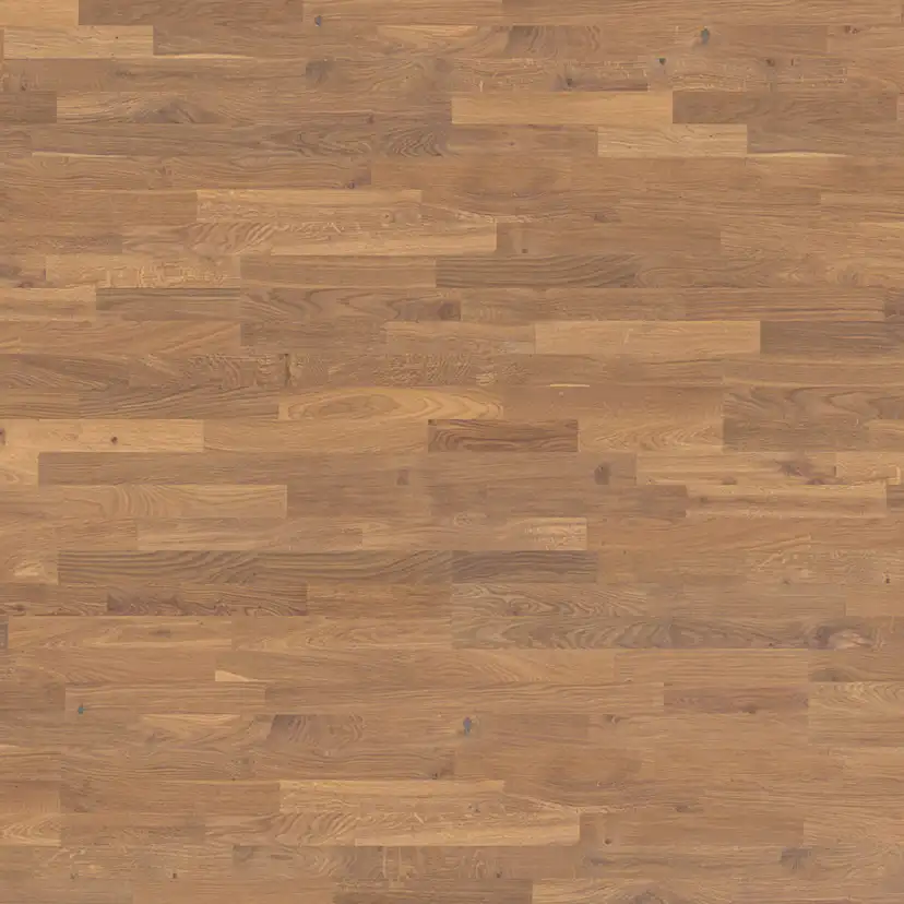 Parkettgolv Berg & Berg Ek L Värmland Borstad Vitolja 3-Stav