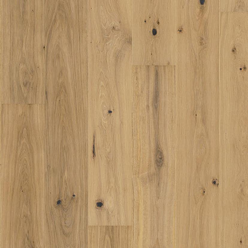 Parkettgolv Berg & Berg Ek XXL Hjärter Borstad Råträ Mattlack 1-Stav