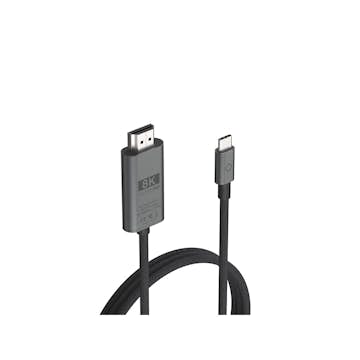 Adapter/Kontakt Linq USB-C till HDMI 8K/60Hz Adapterkabel 2m Svart