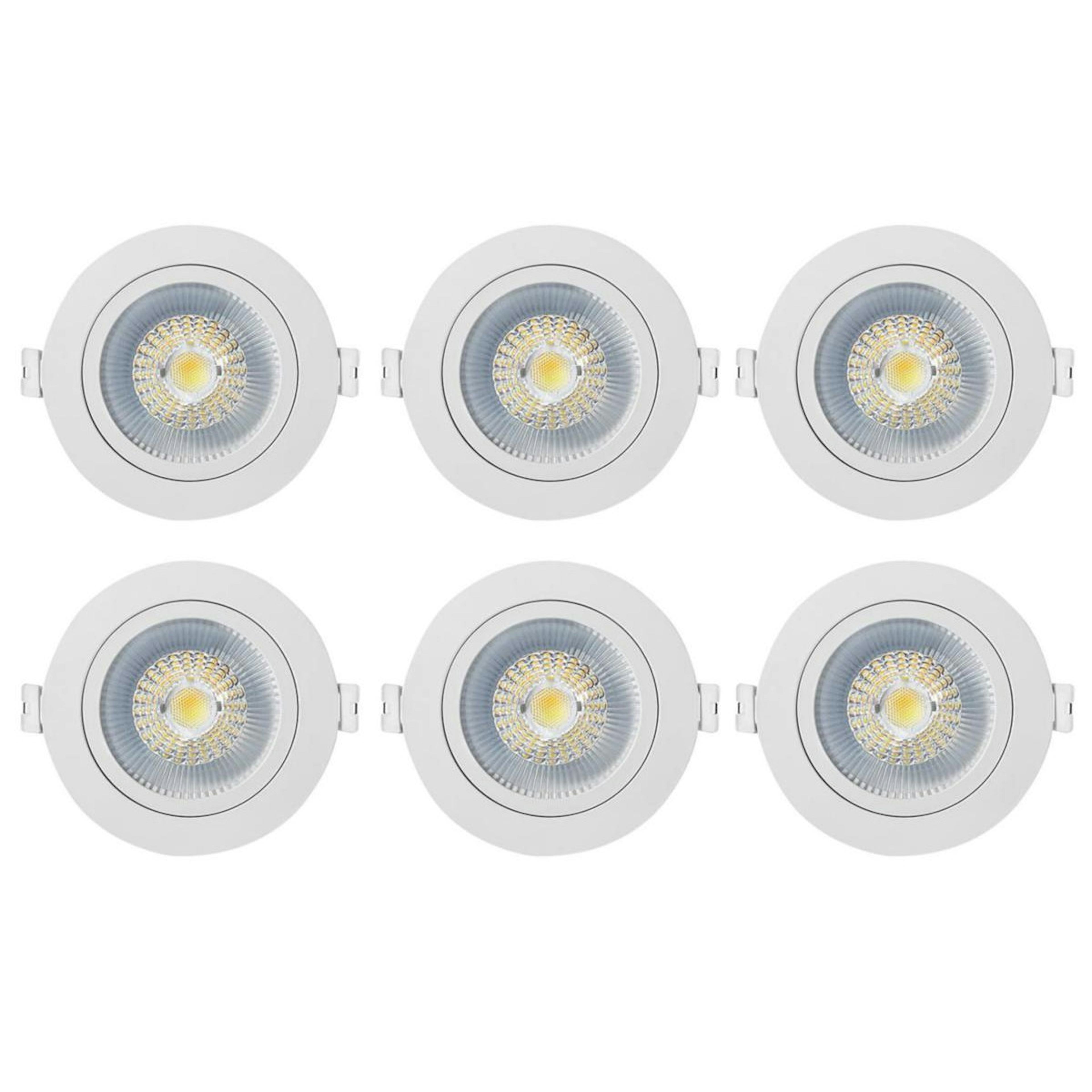 Downlight Westal Nedljus 7W 650Lm 27,3,4K Vit 6-pack Wld Fr72 Flex Tilt