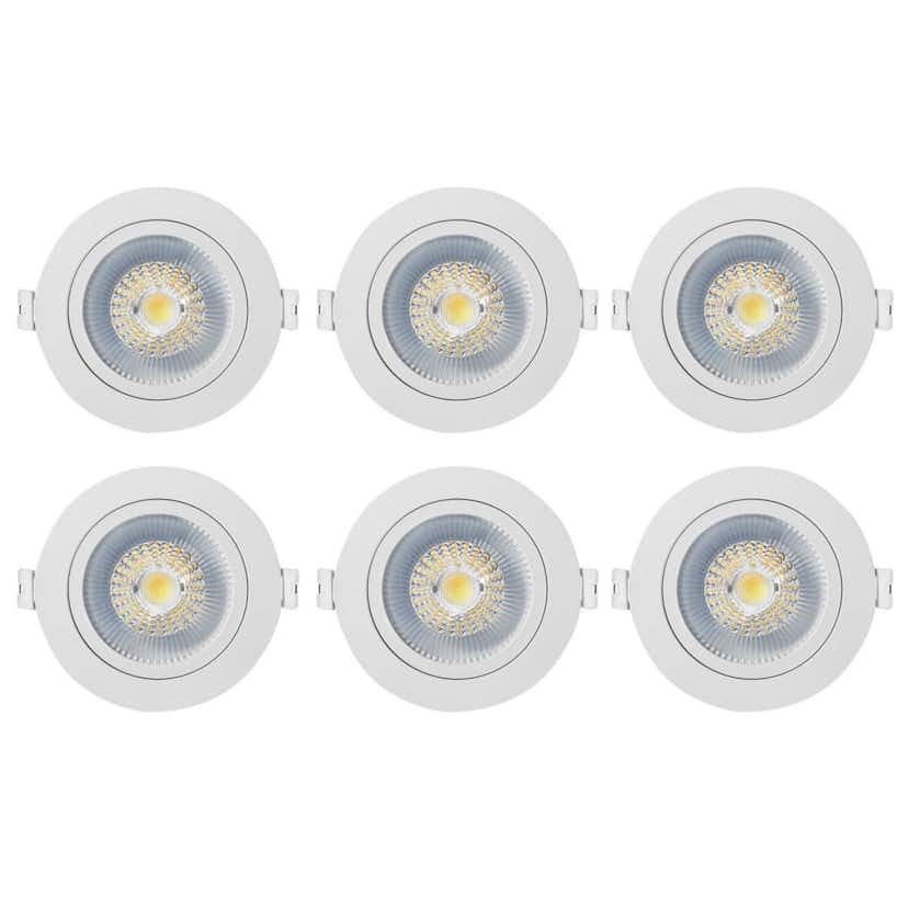 Downlight Westal Nedljus 7W 650Lm 27,3,4K Vit 6-pack Wld Fr72 Flex Tilt