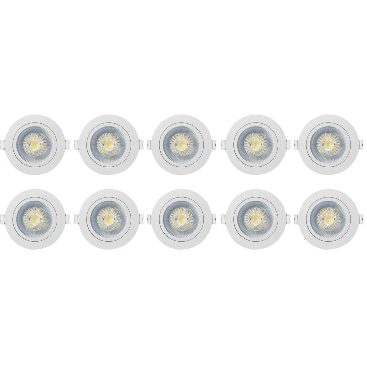 Downlight Westal Nedljus 7W 650Lm 27,3,4K Vit 10-pack Wld Fr72 Flex Tilt