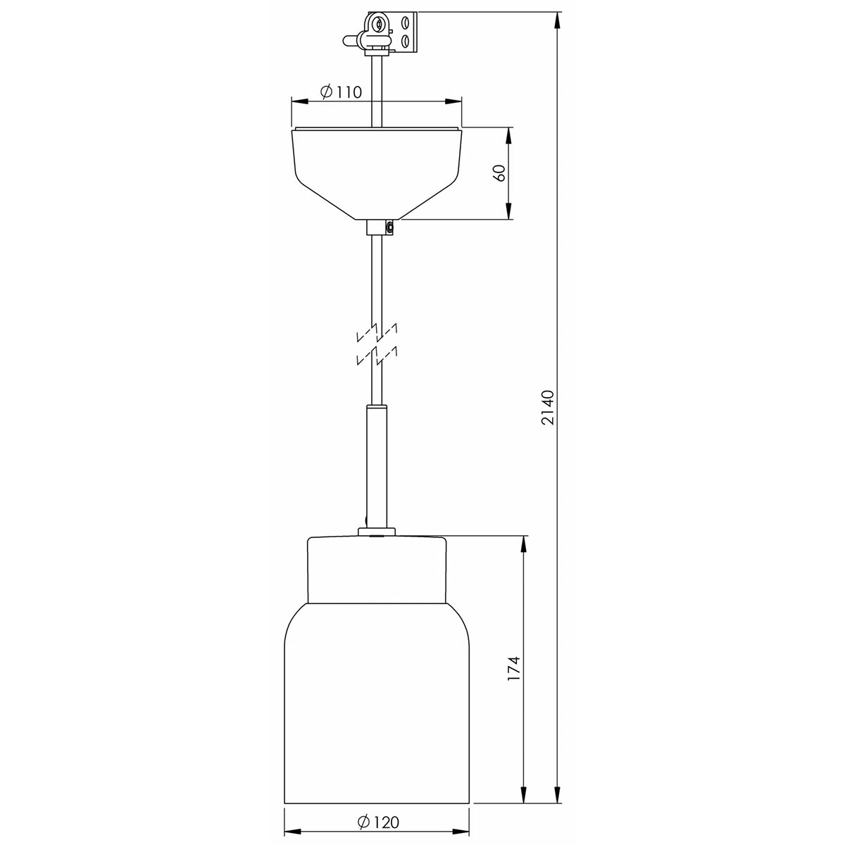 Taklampa Ifö Electric Smycka Tova Klarglas