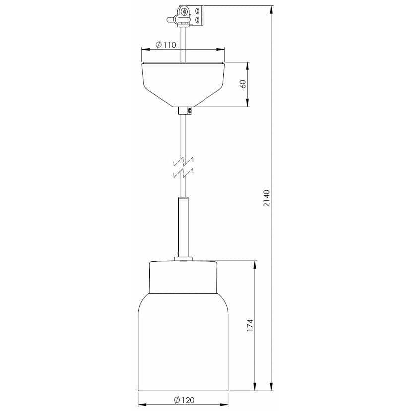Taklampa Ifö Electric Smycka Tova Klarglas