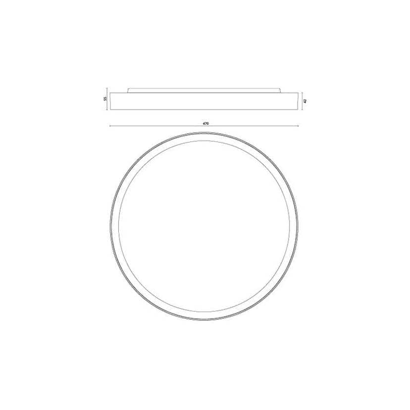 Taklampa SG ARMATUREN Arm Disc 480 Vit 3000K Dali