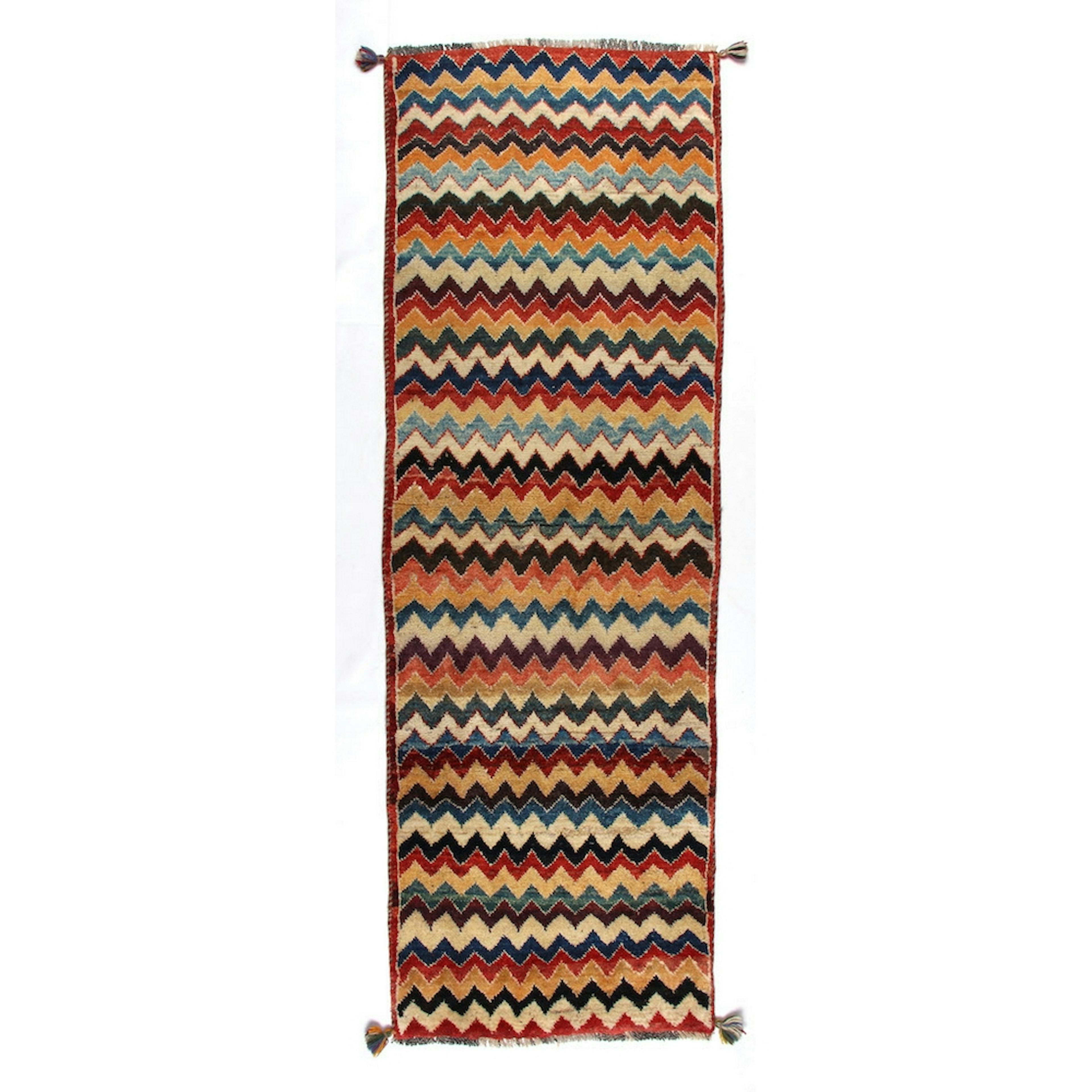 Persisk Matta Arkiio Gabbeh Shiraz Flerfärgad 74x231