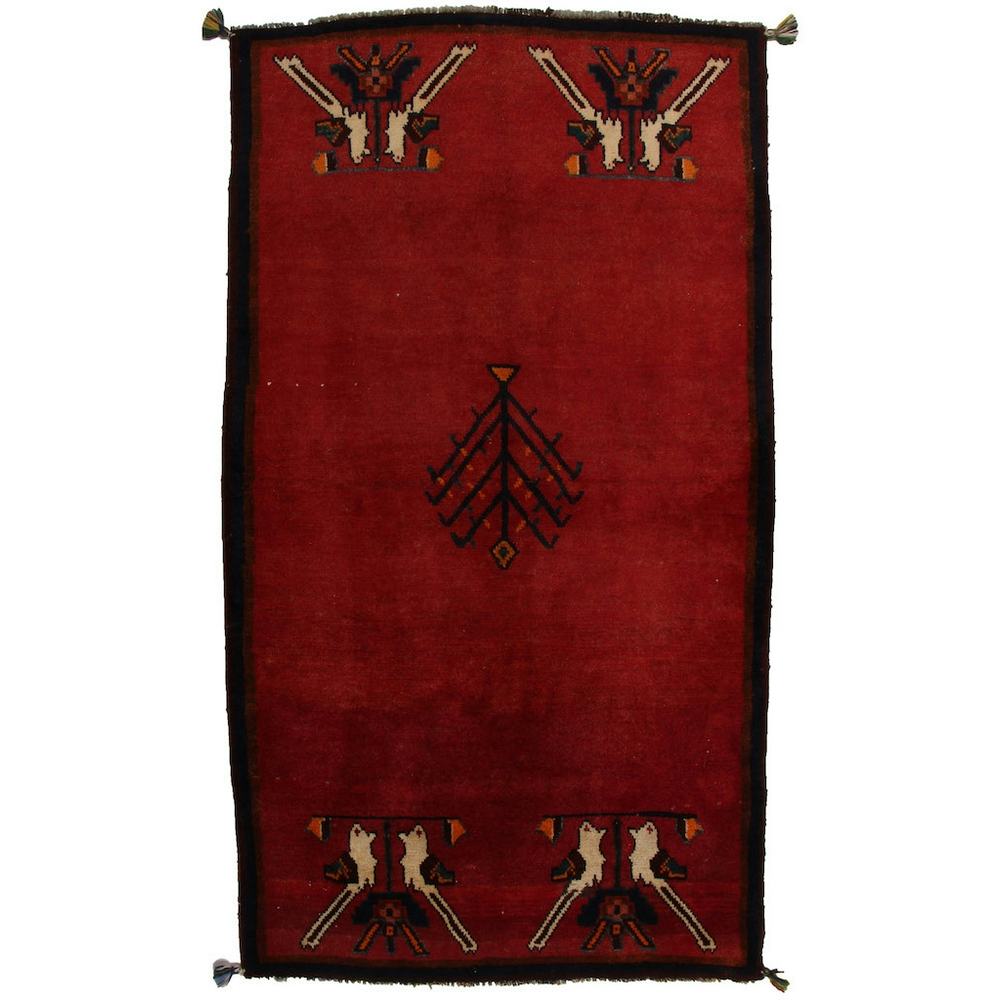 Persisk Matta Arkiio Gabbeh Shiraz Röd 188x106