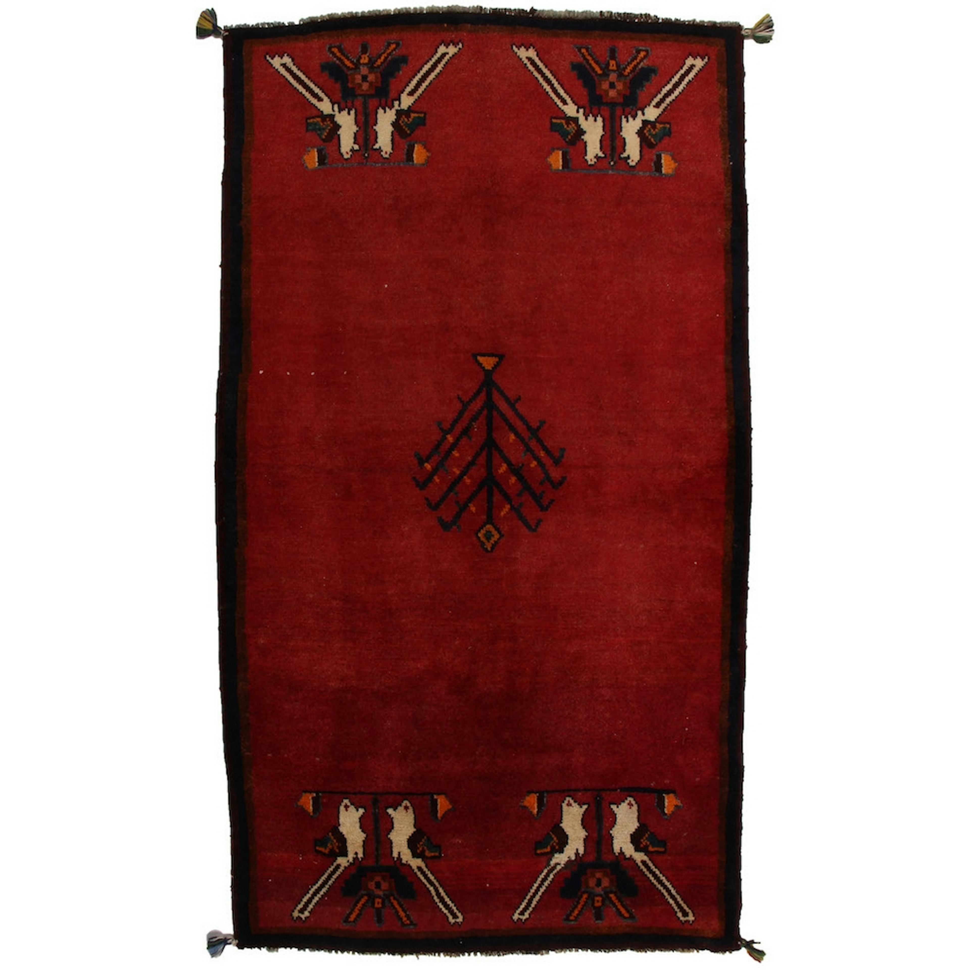 Persisk Matta Arkiio Gabbeh Shiraz Röd 188x106