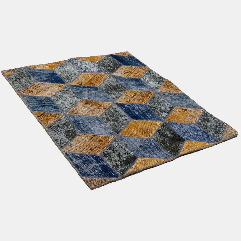 Persisk Patchworkmatta Arkiio Ull/Garn Tabriz 105x122