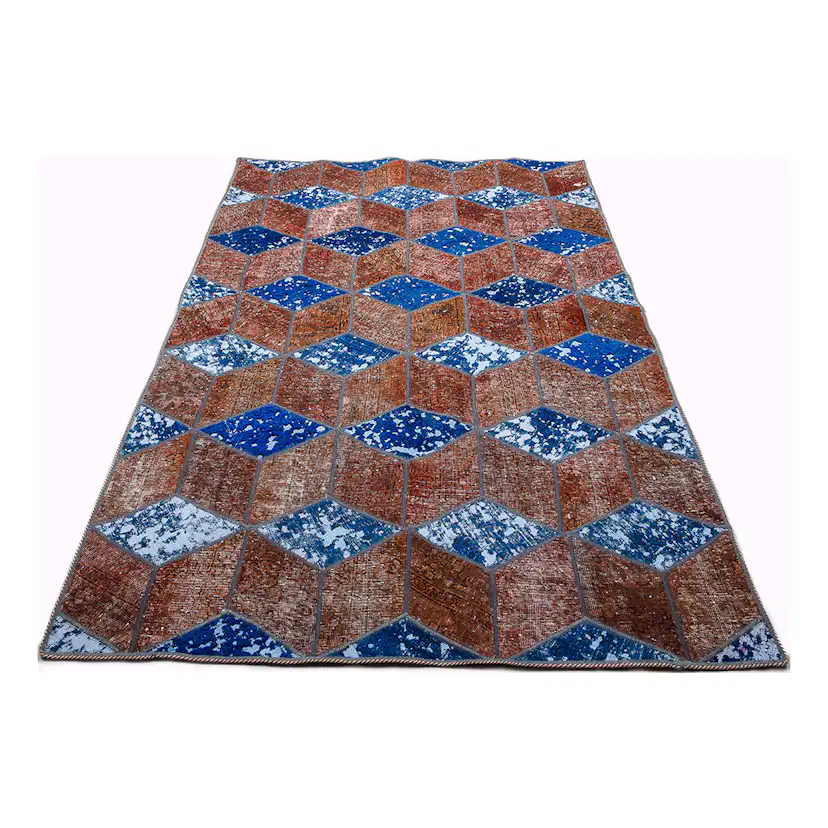 Persisk Patchworkmatta D-sign Handknuten 750645